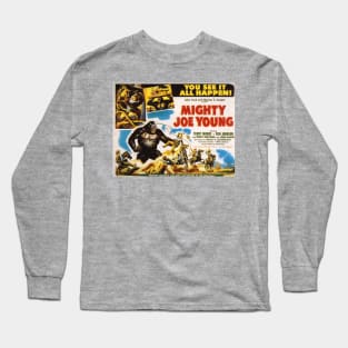 Classic Kaiju Monster Lobby Card - Mighty Joe Young Long Sleeve T-Shirt